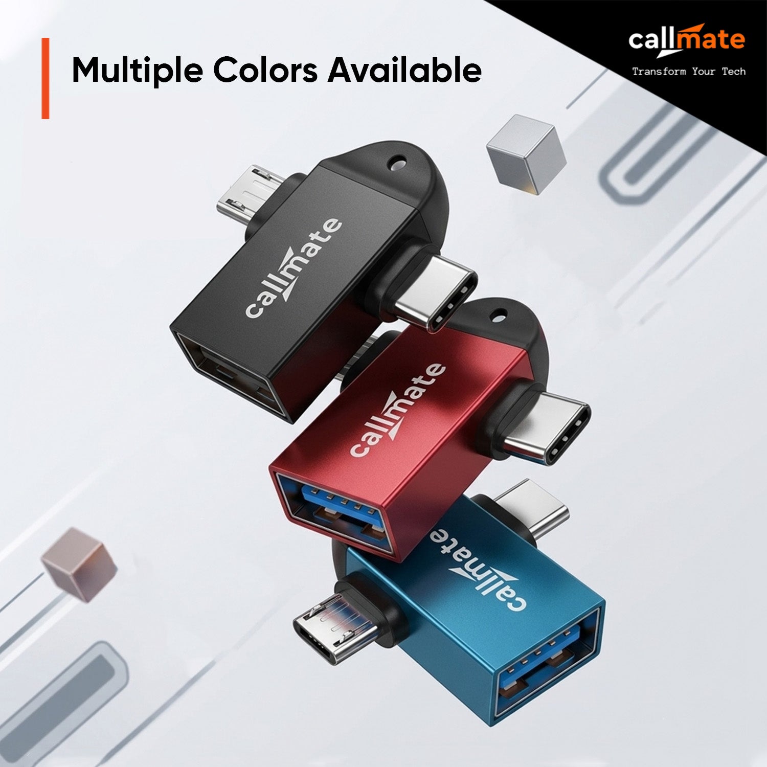 2 in 1 OTG (USB-C & Micro to USB-A) (Assorted)