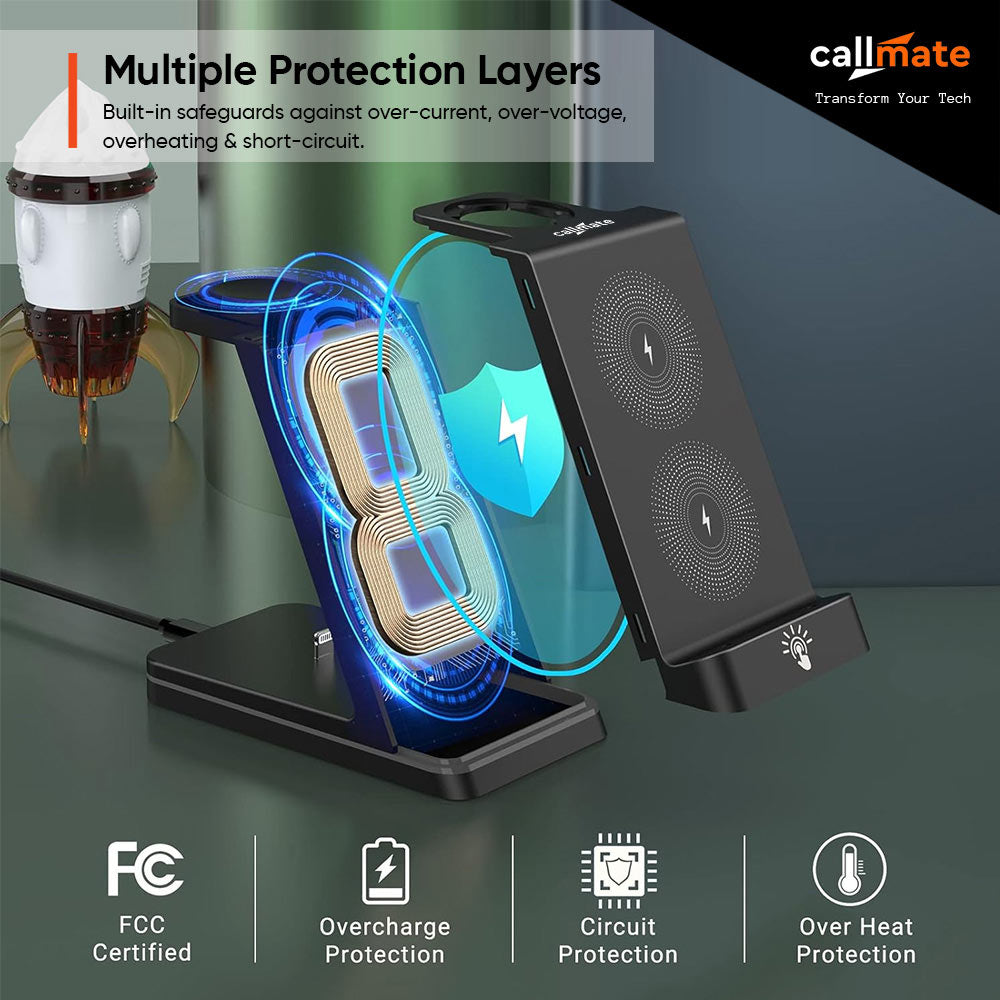 CM96: 3 in 1 Wireless Charger (15W)