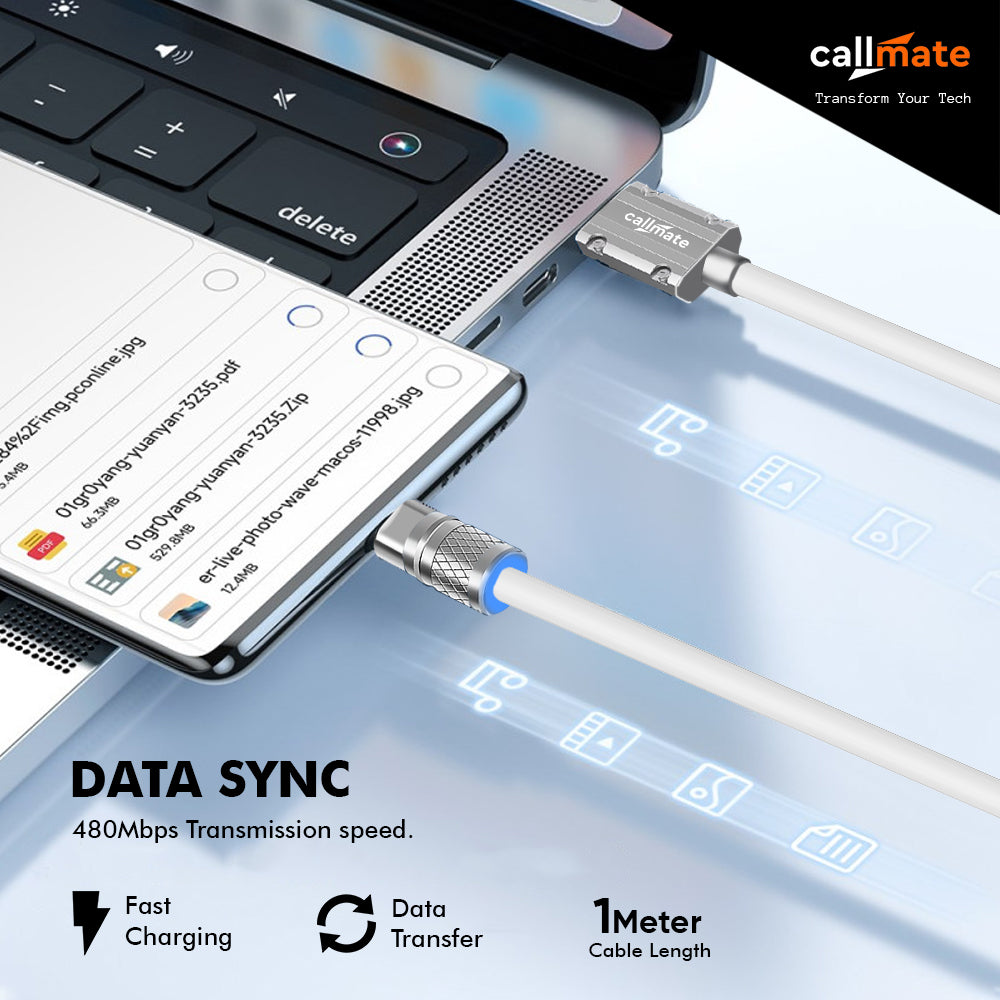 RapidSync: 45W USB-A to Type-C Cable (1M)