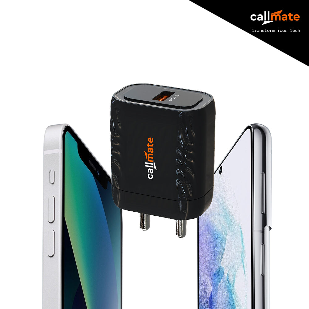 Callmate CT 21 QC Wall Charger With 3-In-1 Cable