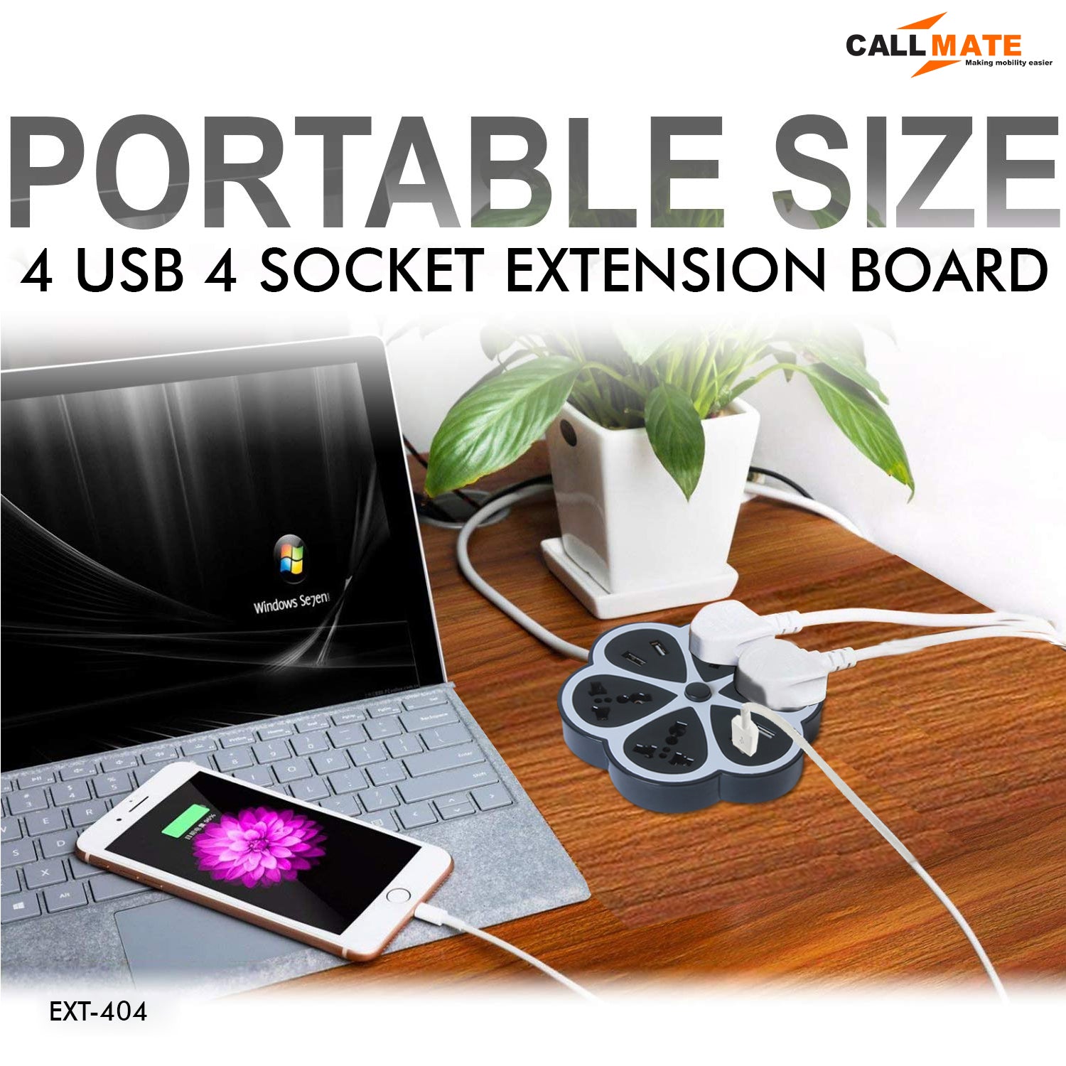 CX01 Extension Board (4 Sockets, 4 USB Ports)