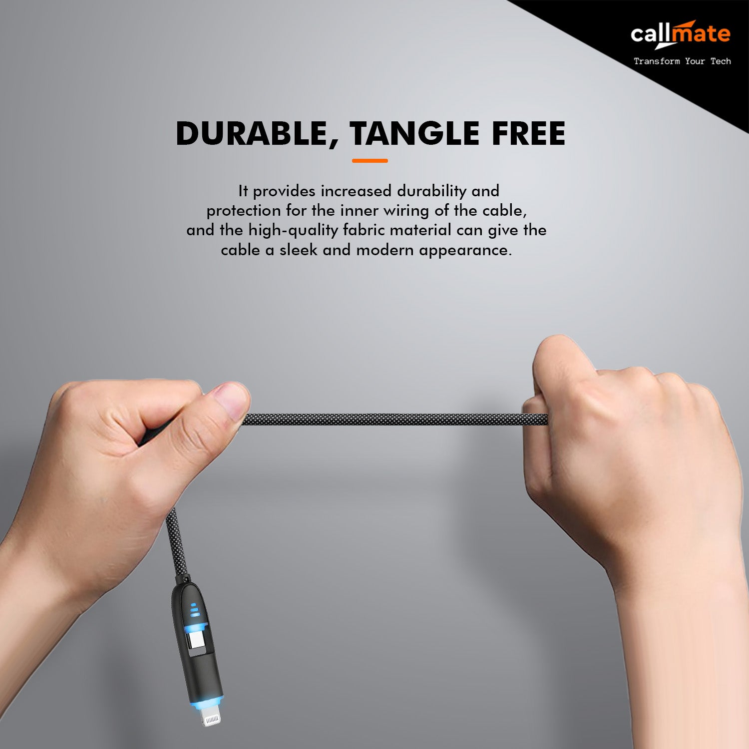 4 in 1 Fabric Cable (LED Connectors)