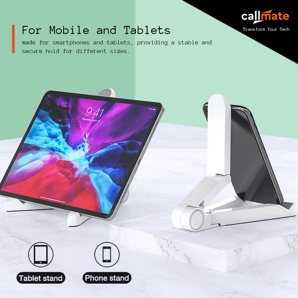 Universal Folding Tablet Stand (White)