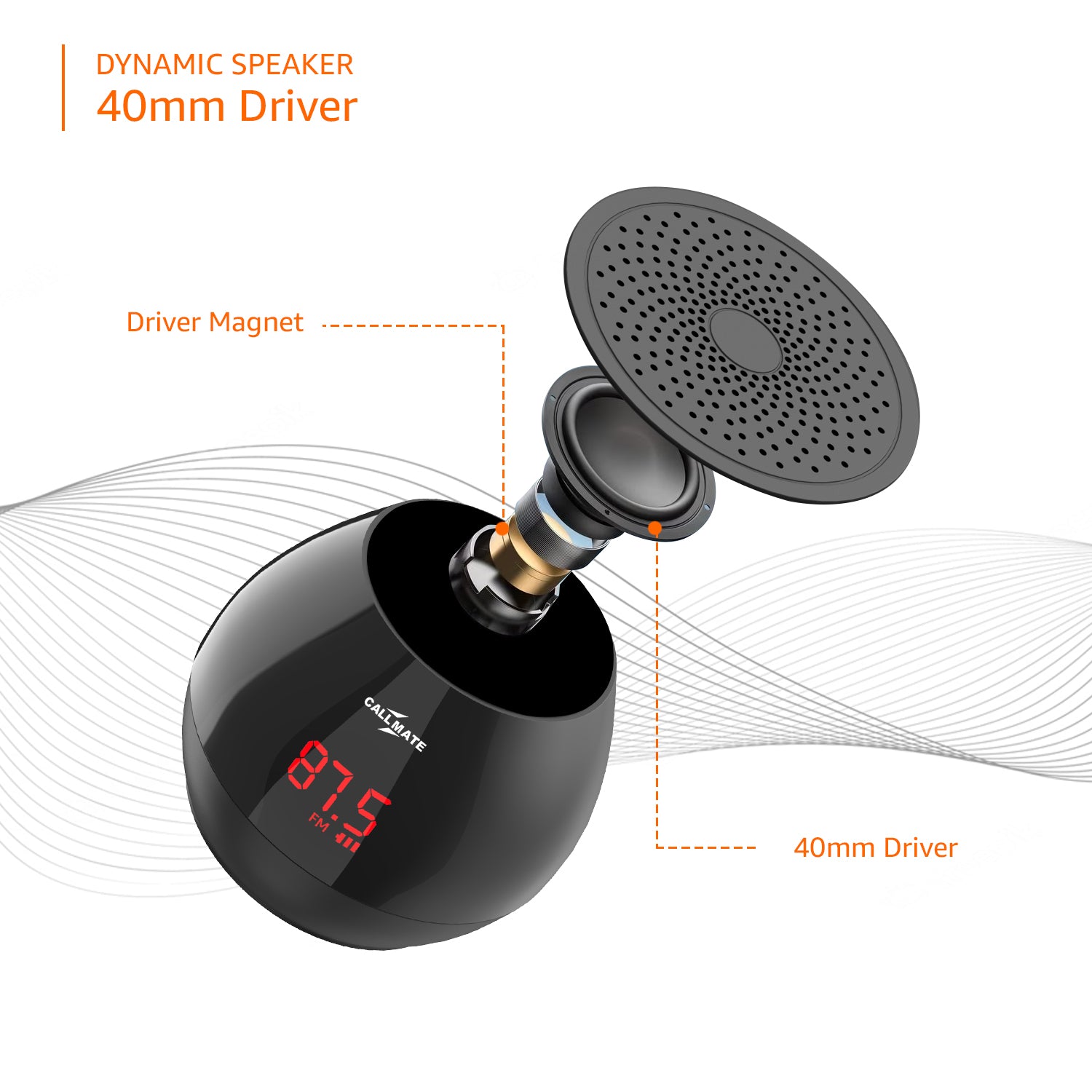 Callmate Sonic: Wireless Bluetooth Speaker
