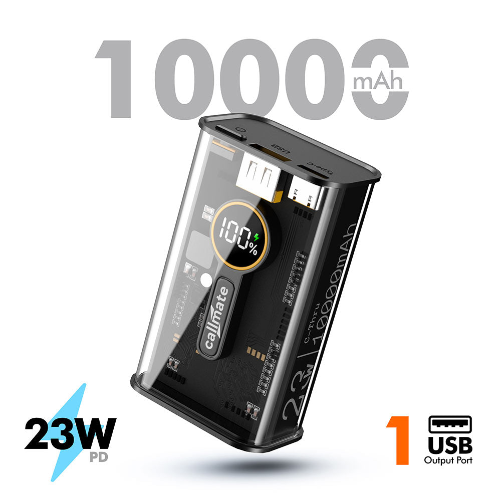 Hyperion: The C-Thru Power Bank 10000mAh (Black)