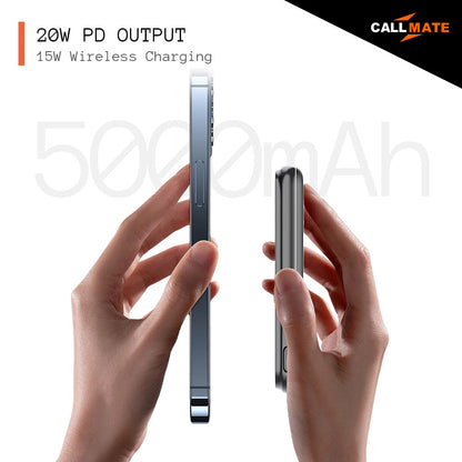 MagFlow Wireless  5000mAh Power Bank