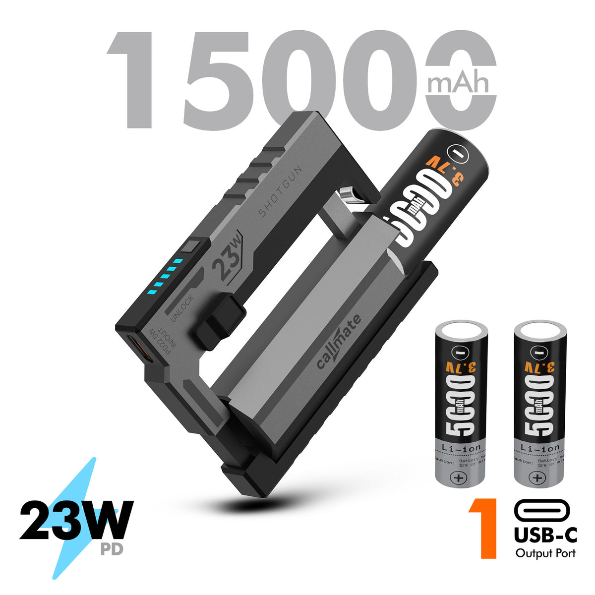Pre Order Shotgun: The Power Bank 15000mAh