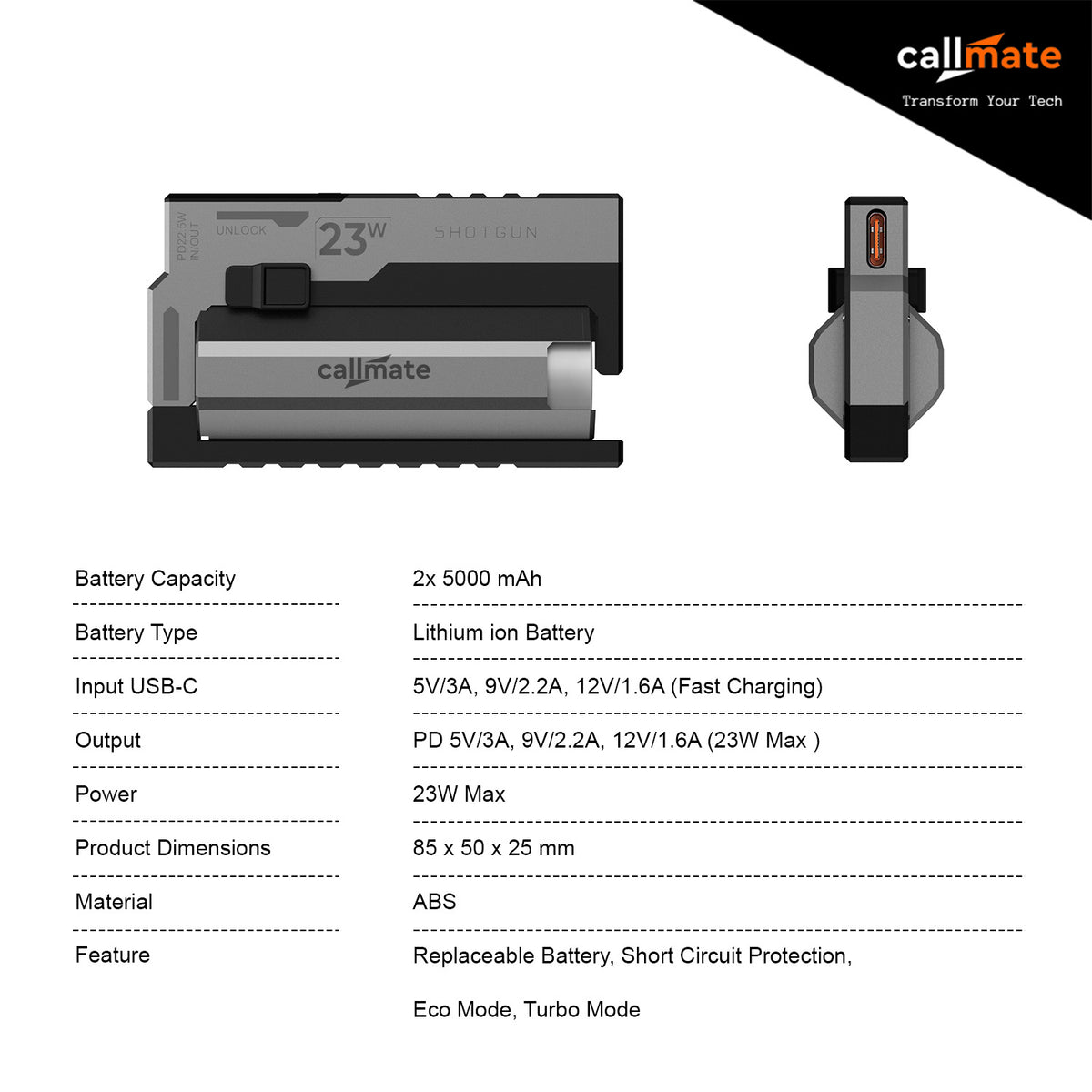 Pre Order Starts Shotgun: The Power Bank 10000mAh