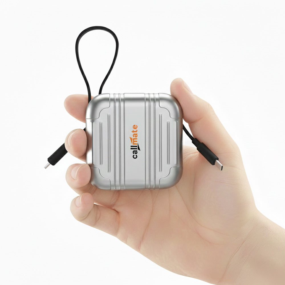 Minitrunk Power Bank 10000mAh with Retractable Cable