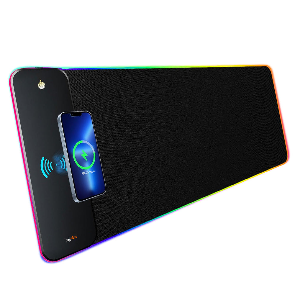 RGB Lighting Mouse Pad with 15W Wireless Charger