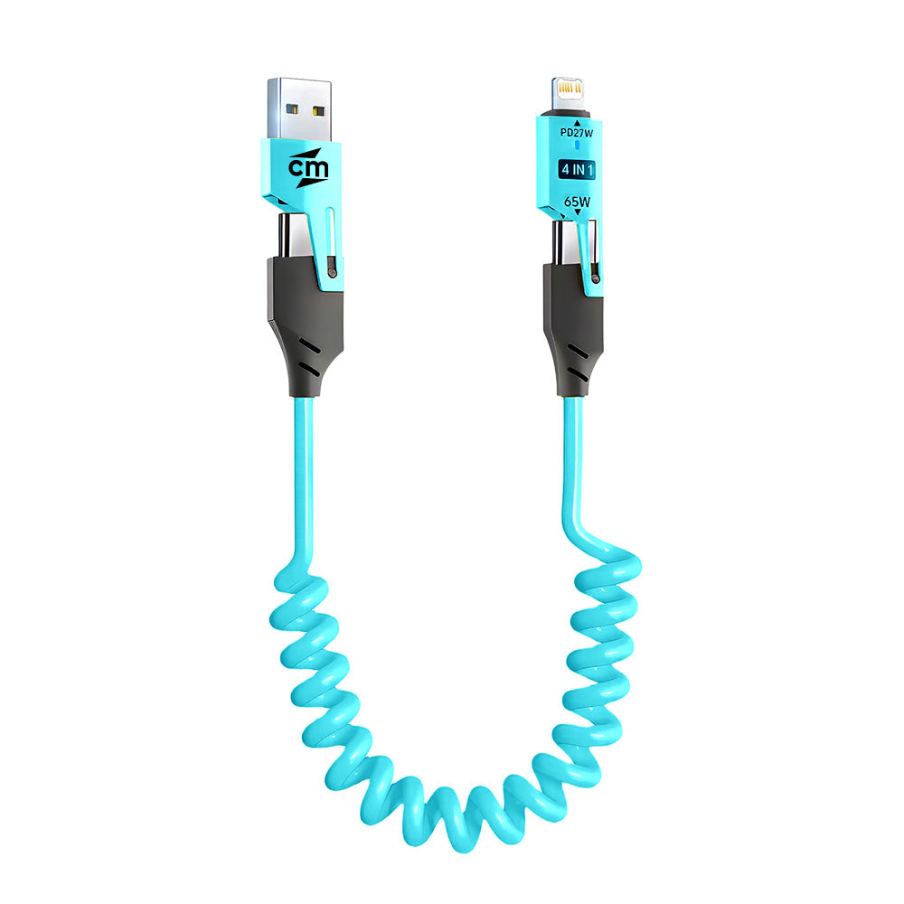 Spiral: 4 in 1 Cable (65W, 1.5 Meter)