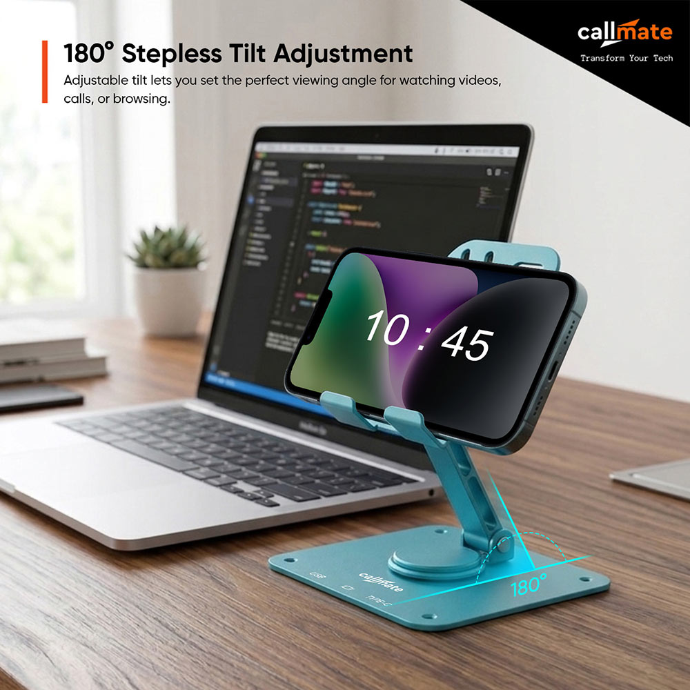 Bendor: 360° Metal Mobile Holder (Blue)
