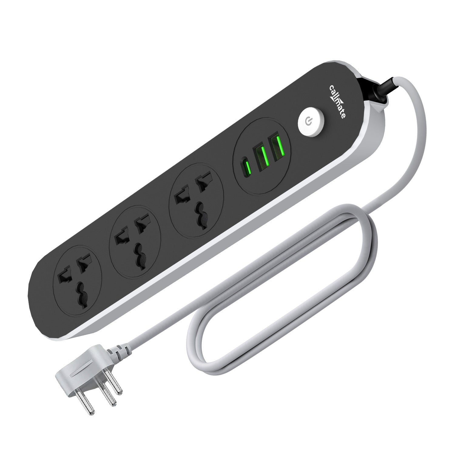 Vision: The Extension Board (3x AC Socket, 2x USB-A, 1x Type-C)