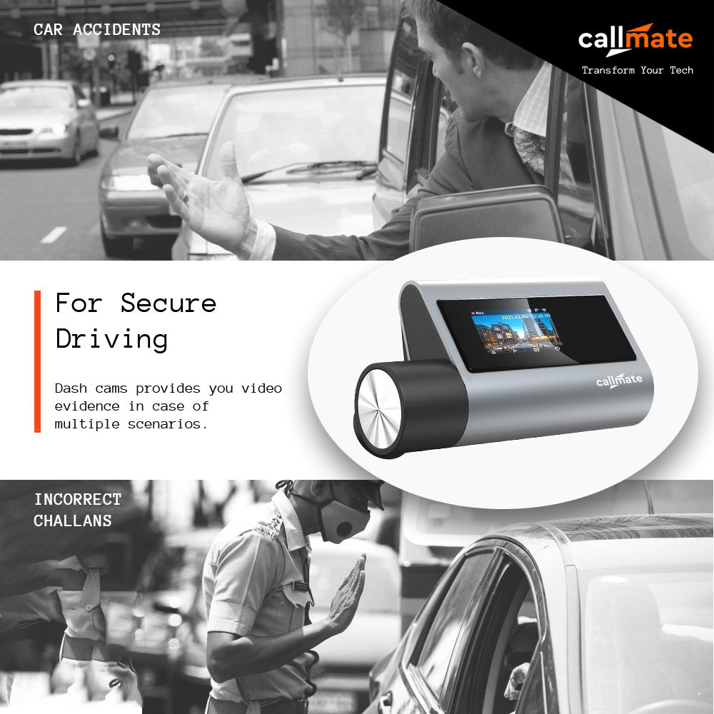 Roadvoyager: Car Dashboard Camera 4k Ultra HD with Back Camera