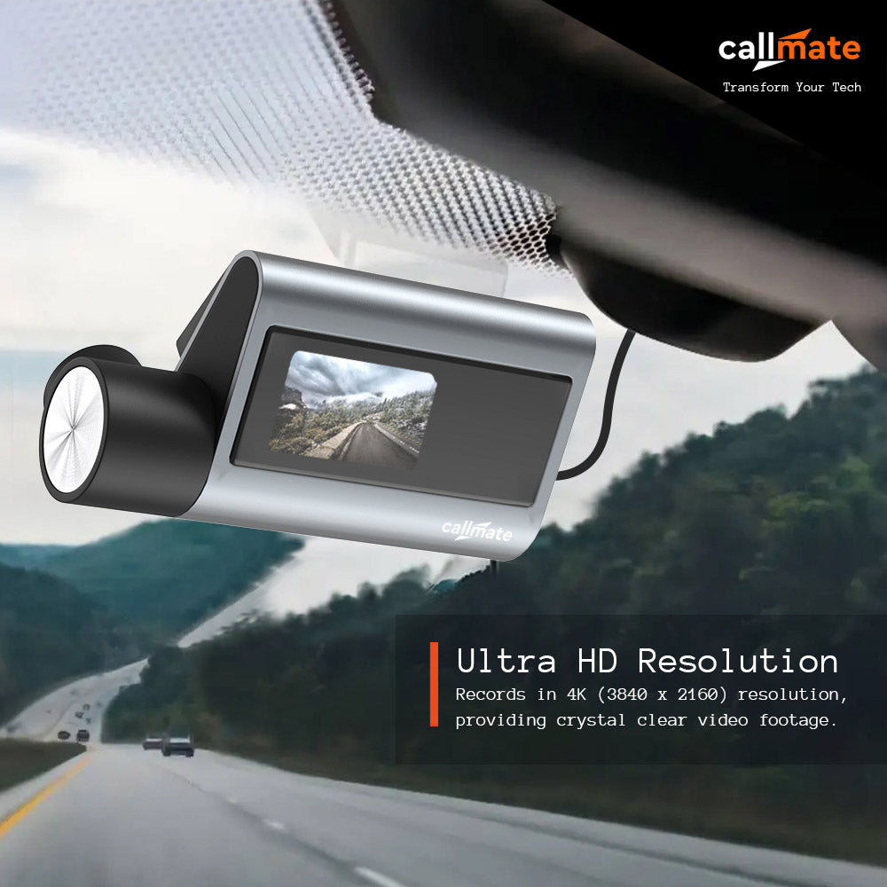 Roadvoyager: Car Dashboard Camera 4k Ultra HD with Back Camera