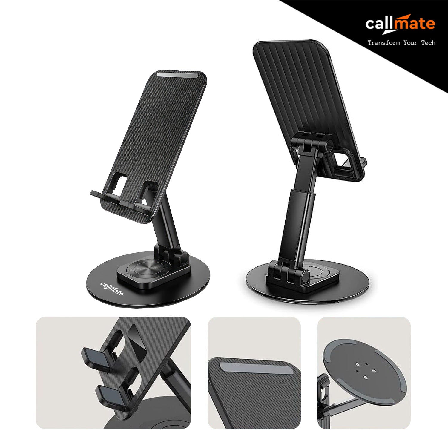 Foldable & Portable Mobile Holder (360° Rotation)