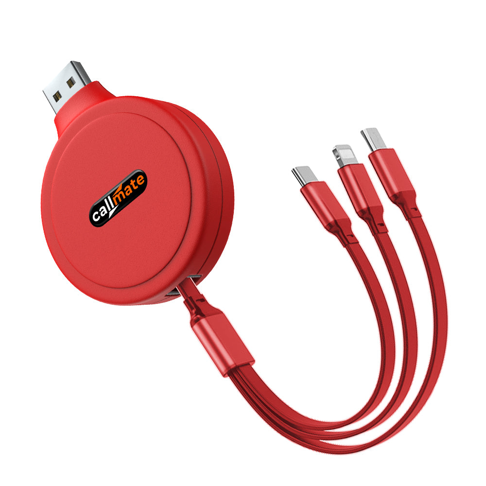 Tricord: 3 in 1 Retractable Charging Cable