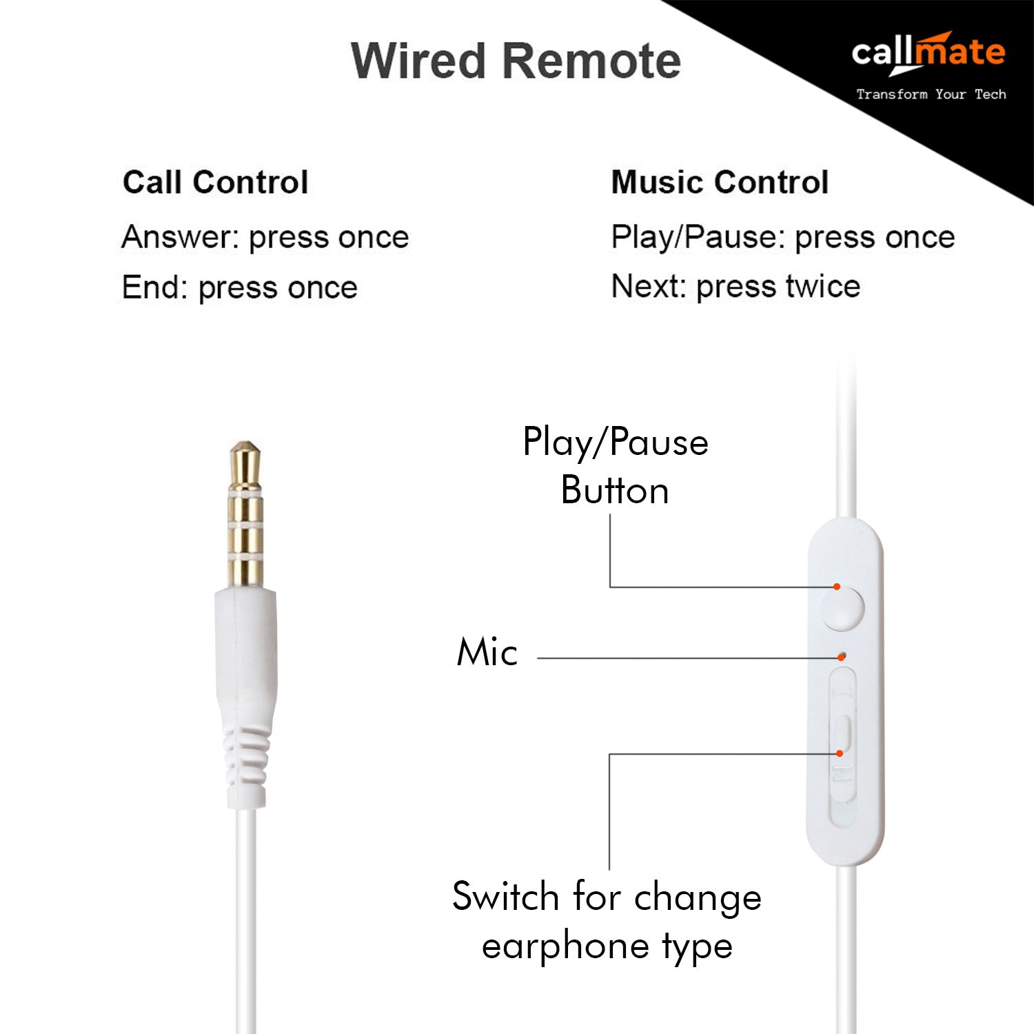 M17 Earphone (White)