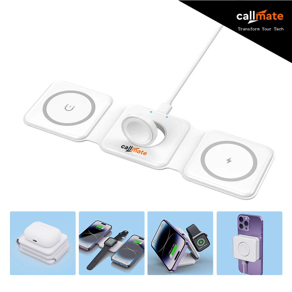 TriCharge: 3-in-1 Magnetic Wireless Charger