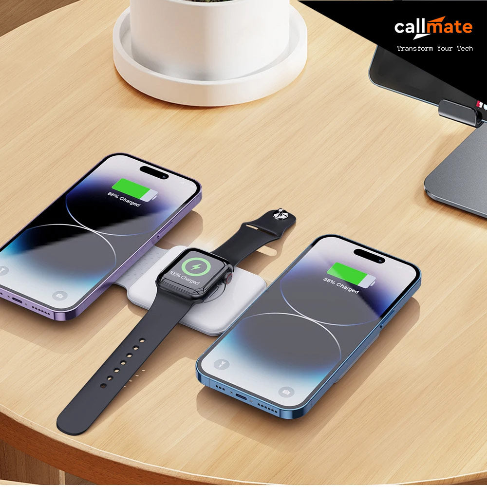 TriCharge: 3-in-1 Magnetic Wireless Charger